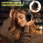 ATTACK SHARK G500 Ultra-Light Dual-Mode Gaming Headset - Black - Image 3