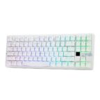 AULA F87 Pro V2 TKL Gasket-Mounted Wireless Gaming White Contours Star Vector Switchs - Image 3