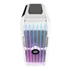 Cooler Master HAF 700 EVO E-ATX Airflow PC Case, IRIS Customizable LCD .Breathable TG Front Panel, 200mm Sickleflow Fans, 1 x USB 3.2 Gen2 Type C, 4 x USB 3.2 Gen1 (3.0) – White - Image 4