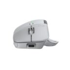 Logitech MX Master 4 Ergonomic Wireless Mouse with Advanced Performance Haptic Feedback Ultra-Fast Scrolling USB-C Charging Bluetooth Windows MacOS - Pale Gray - Image 4