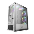 DarkFlash DK151 ATX With 3 ARGB Fans Gaming Case White - Image 4