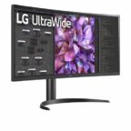 LG 34WQ75C-B 34" UltraWide PC Monitor Curved 21:9 QHD 1440p, IPS Display, sRGB 99% (Typ.), HDR 10, Eye-care features, USB Type-C, RJ45 LAN, HDMI, DisplayPort, 7W Stereo Speakers, Ergonomic Design - Image 4