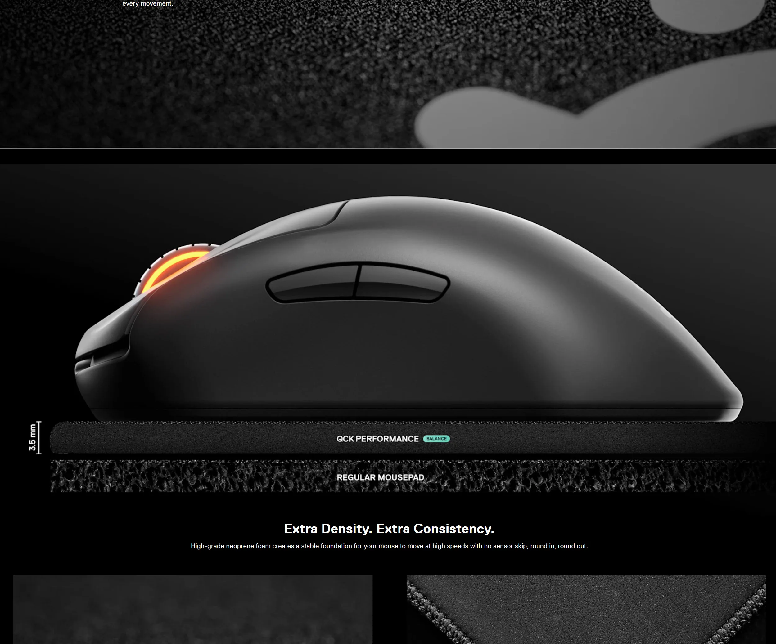 SteelSeries QCK Performance - Balance Mouse Pad - spec 2 - MegaComputer.pk