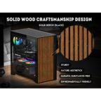 SAMA V Nature ATX Mid Tower Gaming Chassis - Black - Image 4