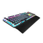 AULA F2088 Mechanical Keyboard, Wired Gaming Keyboar,d Multi-function Knob, 104 Keys, Phantom Backlit Keyboard, Macro Programming Black-Blue Switches - Image 5
