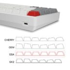 Skyloong SK68S Retro (Red Switches) PBT-Keycap 60% Hot Swap Mechanical Keyboard with RGB Backlit Bluetooth (Wired/Wireless Dual Mode) - Image 5