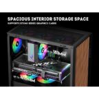 SAMA V Nature ATX Mid Tower Gaming Chassis - Black - Image 5