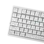 AULA F87 Pro V2 TKL Gasket-Mounted Wireless Gaming White Contours Star Vector Switchs - Image 5