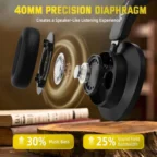 ATTACK SHARK G500 Ultra-Light Dual-Mode Gaming Headset - Black - Image 6