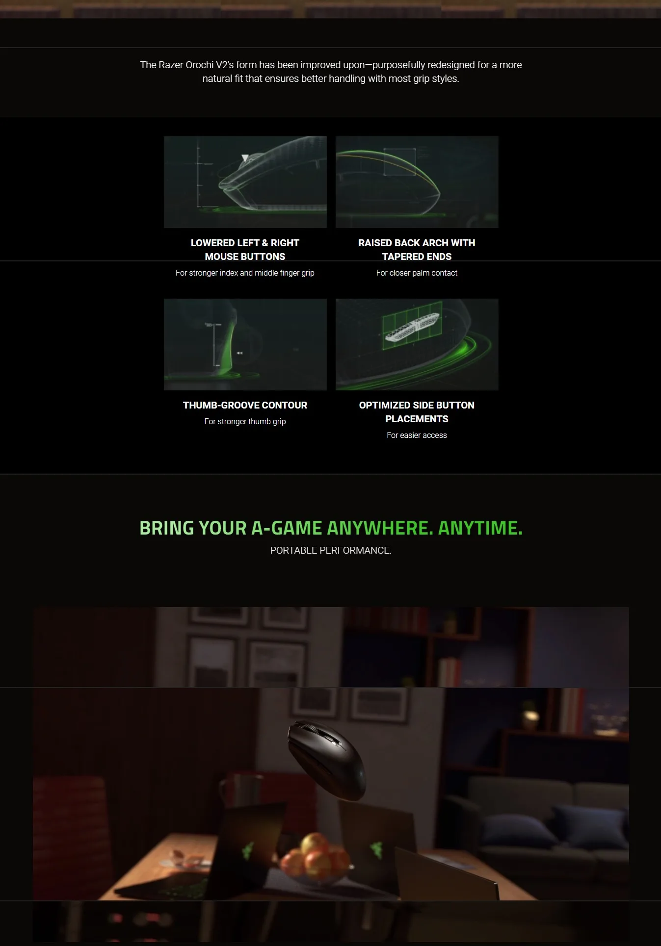 Razer Orochi V2 - Wireless Gaming Mouse - spec 2 - MegaComputer.pk