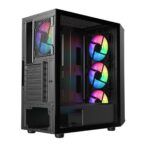 SAMA 205A ATX Mid Tower Gaming Chassis - Black - Image 6