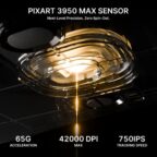 ATTACK SHARK V8 Ultra-Light Ergonomic Wireless Gaming Mouse - Black - Image 6