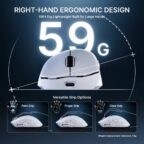 ATTACK SHARK V8 Ultra-Light Ergonomic Wireless Gaming Mouse - White - Image 7