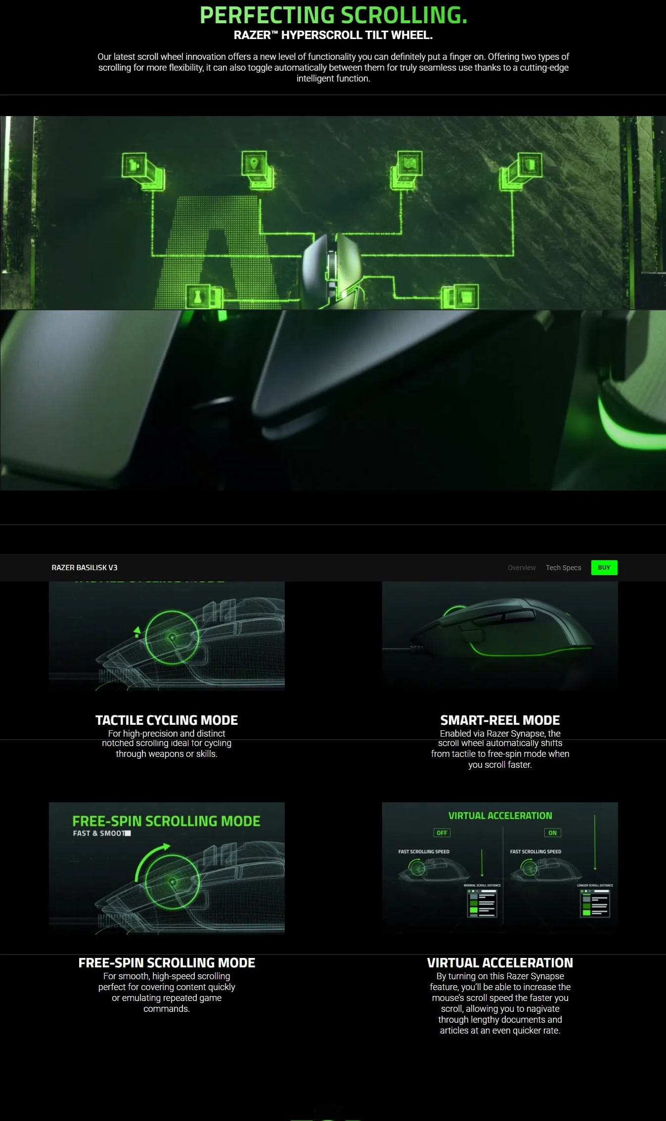 Razer Basilisk V3 Ergonomic Wired Gaming Mouse - spec 2 - MegaComputer.pk