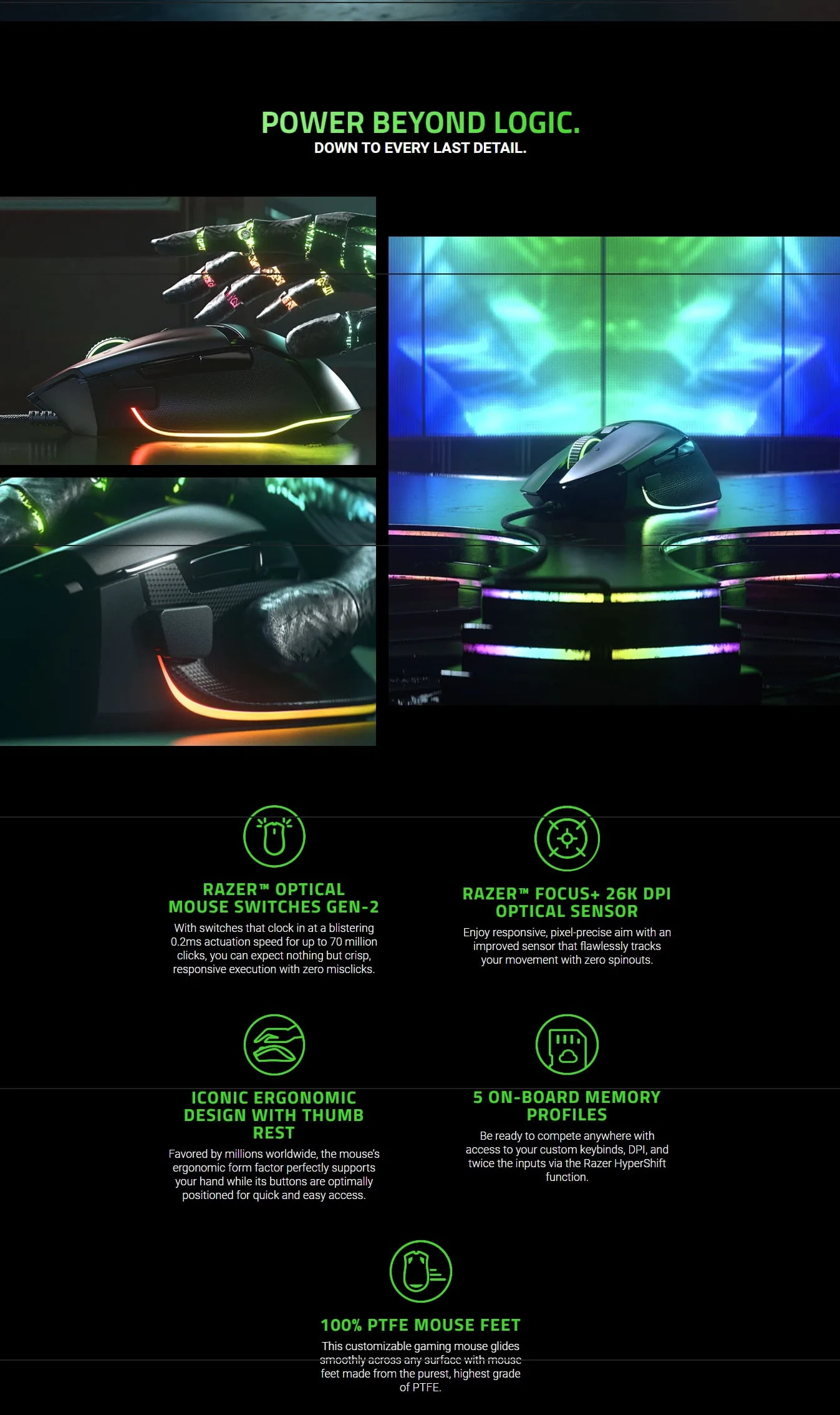 Razer Basilisk V3 Ergonomic Wired Gaming Mouse - spec 4 - MegaComputer.pk