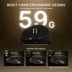 ATTACK SHARK V8 Ultra-Light Ergonomic Wireless Gaming Mouse - Black - Image 8