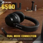ATTACK SHARK G500 Ultra-Light Dual-Mode Gaming Headset - Black - Image 8