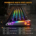 ATTACK SHARK R68 HE Carbon Fiber Rapid Trigger Keyboard Magnetic Switch Black - Image 8