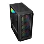 SAMA 205A ATX Mid Tower Gaming Chassis - Black - Image 9