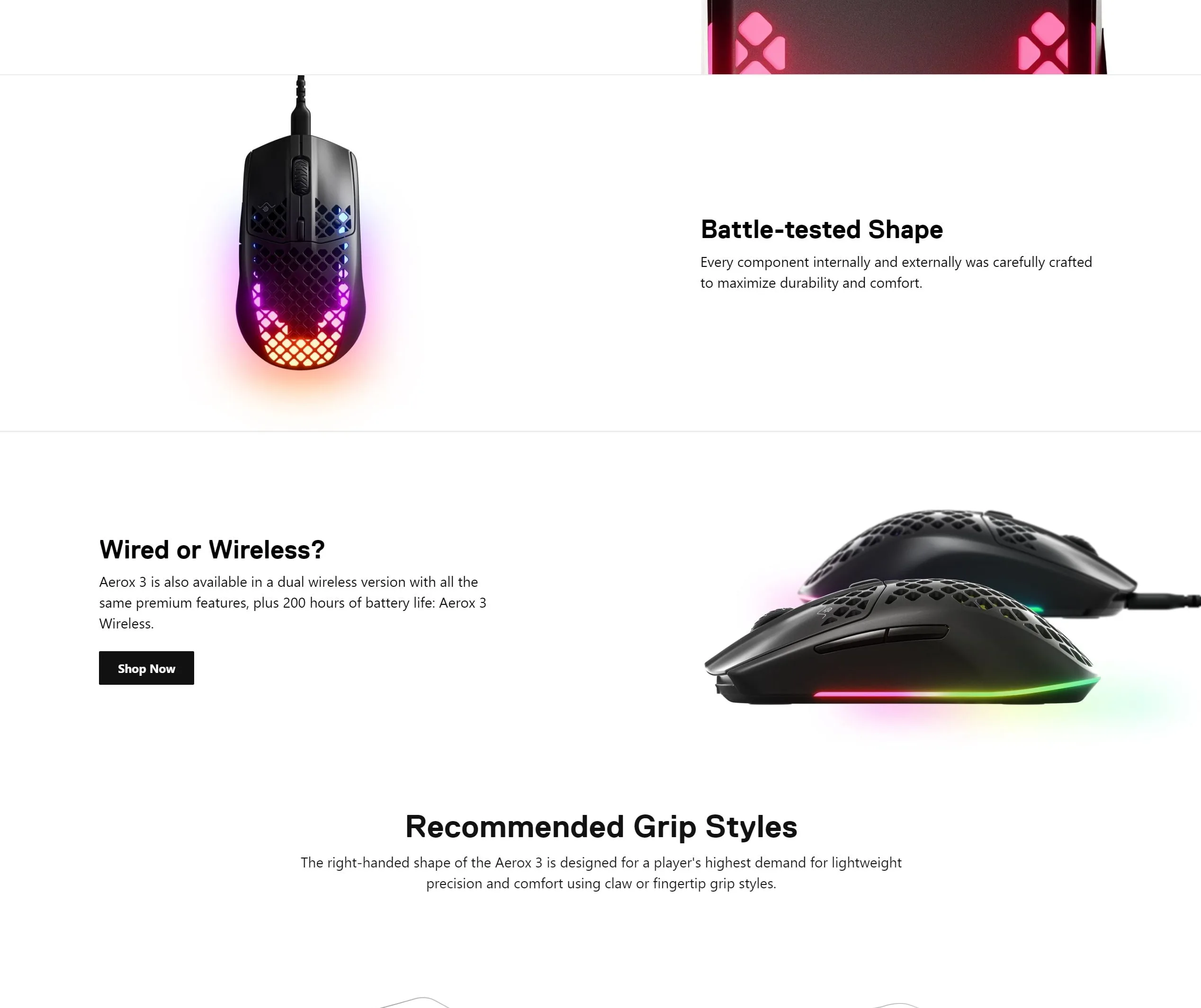 SteelSeries Aerox 3 Wired Optical Gaming Mouse with Ultra-lightweight Design - spec 6 - MegaComputer.pk