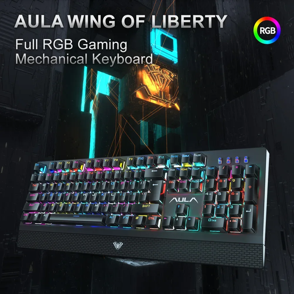 AULA S2018 Mechanical Wired Keyboard