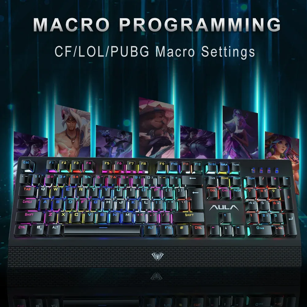 AULA S2018 Mechanical Wired Keyboard
