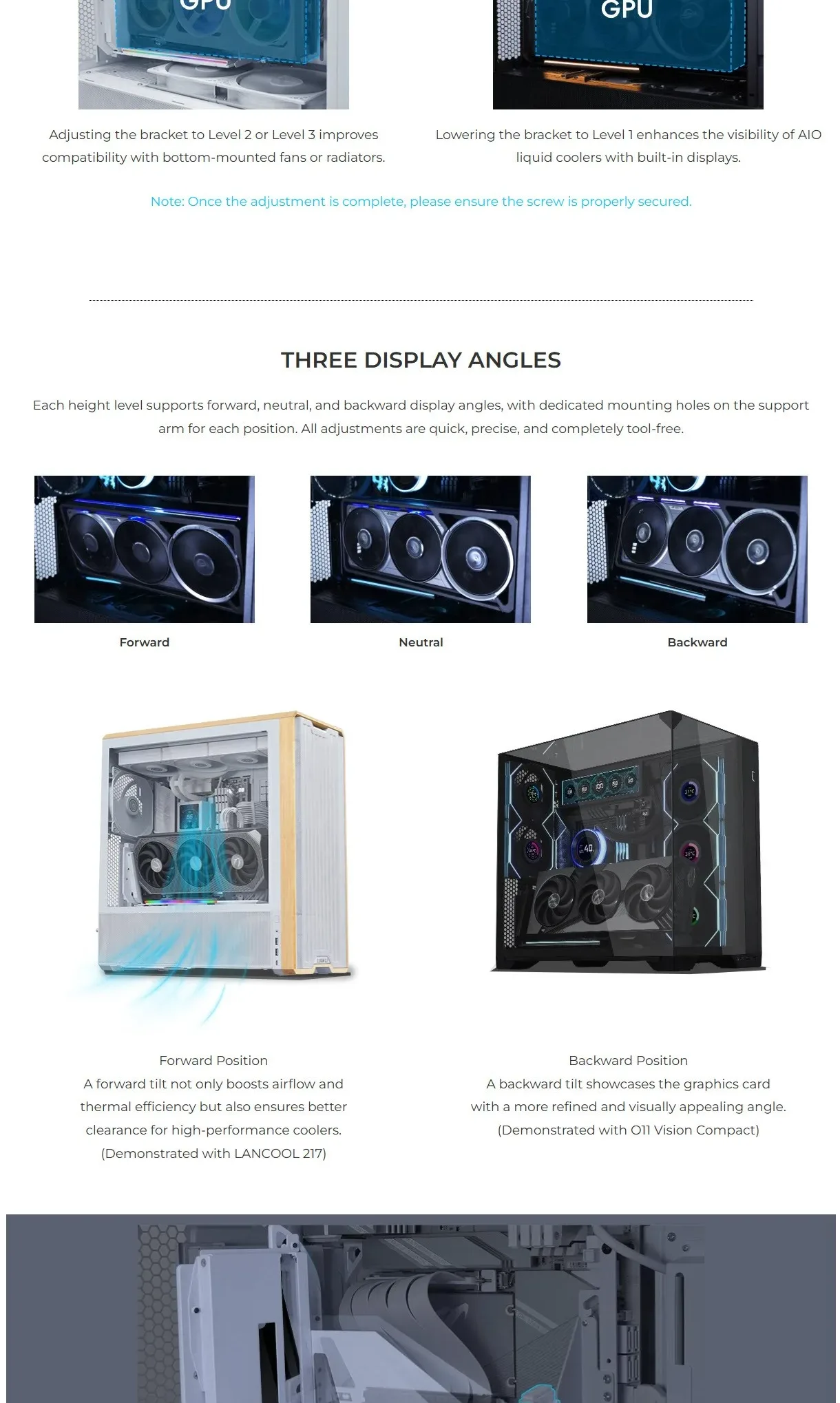 Lian Li 4-slot Vertical GPU Kit v3 with ARGB PCIe 5.0 Riser Black - spec 3 - MegaComputer.pk