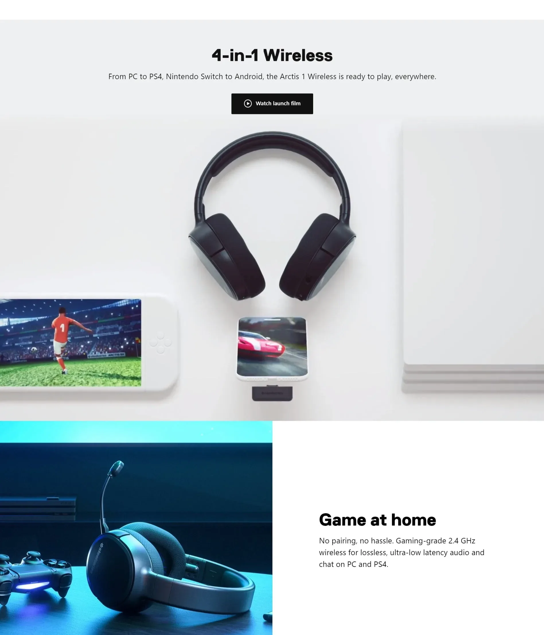 SteelSeries Arctis 1 Wireless Gaming Headset - spec 1 - MegaComputer.pk