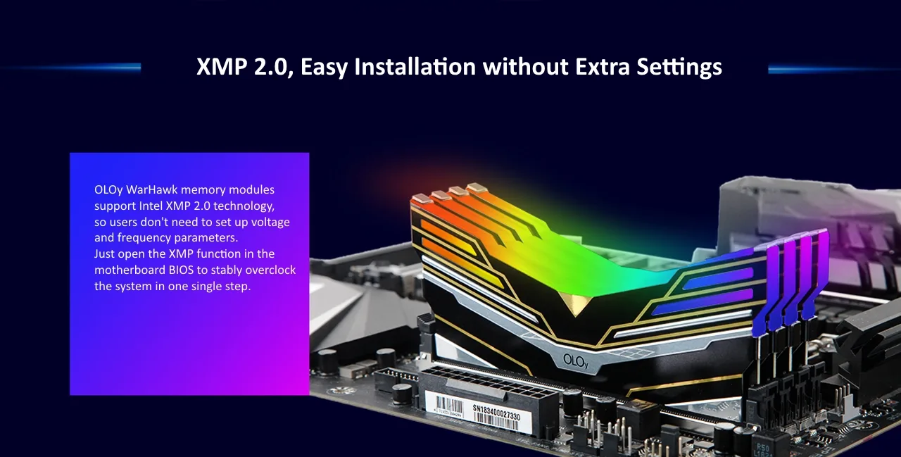 OLOY Warhawk Platinum Special Edition RGB (8GBx2) 16GB 3600Mhz