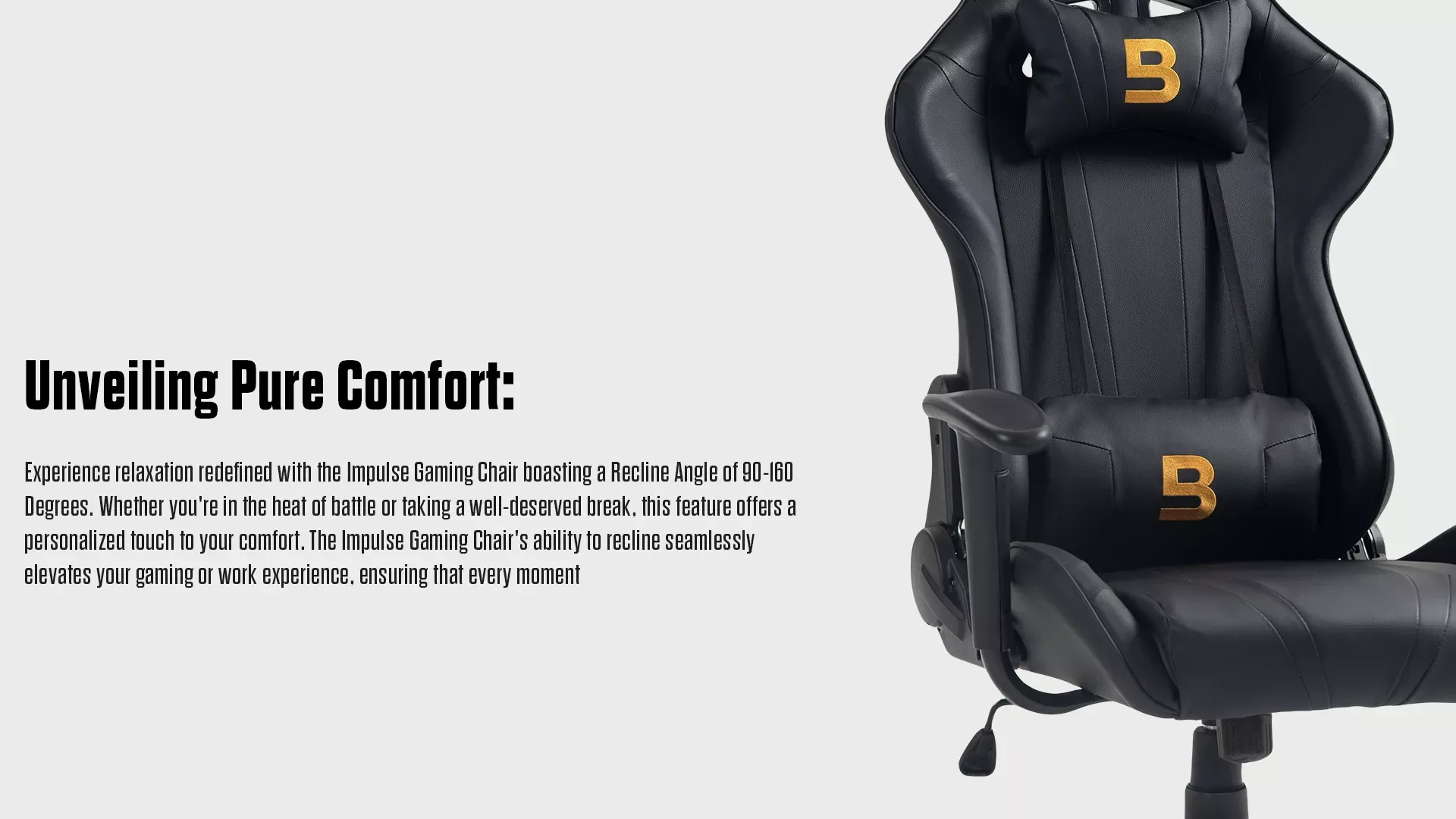 Boost Impulse Gaming Chair Black/White
