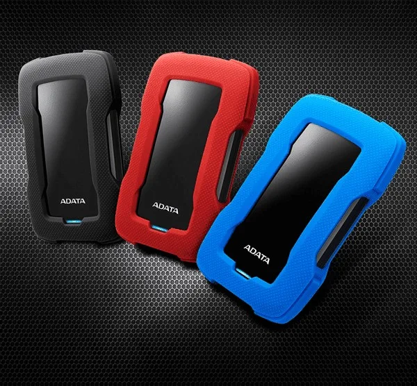 ADATA HD330 2TB AHD330-2TU31-CBK USB 3.1 Shock-Resistant Extra Slim External Hard Drive - Black
