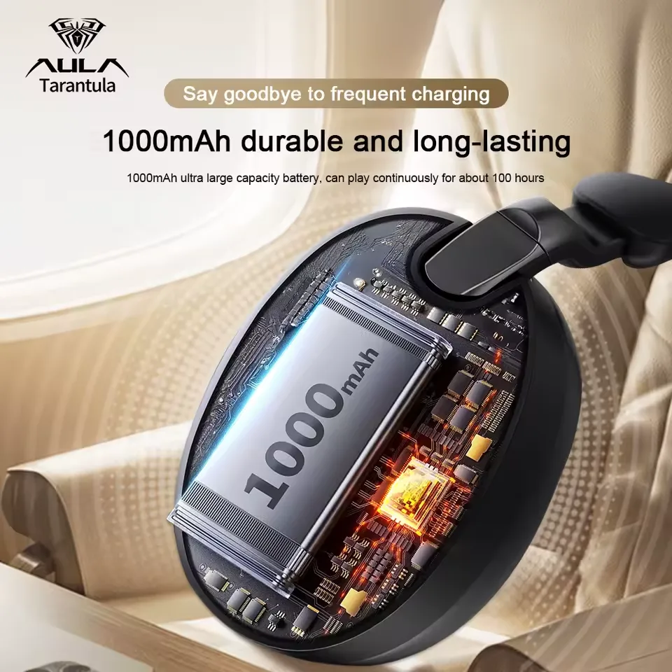 AULA A500 Tri-Mode Wireless & USB Wired Gaming Headset White