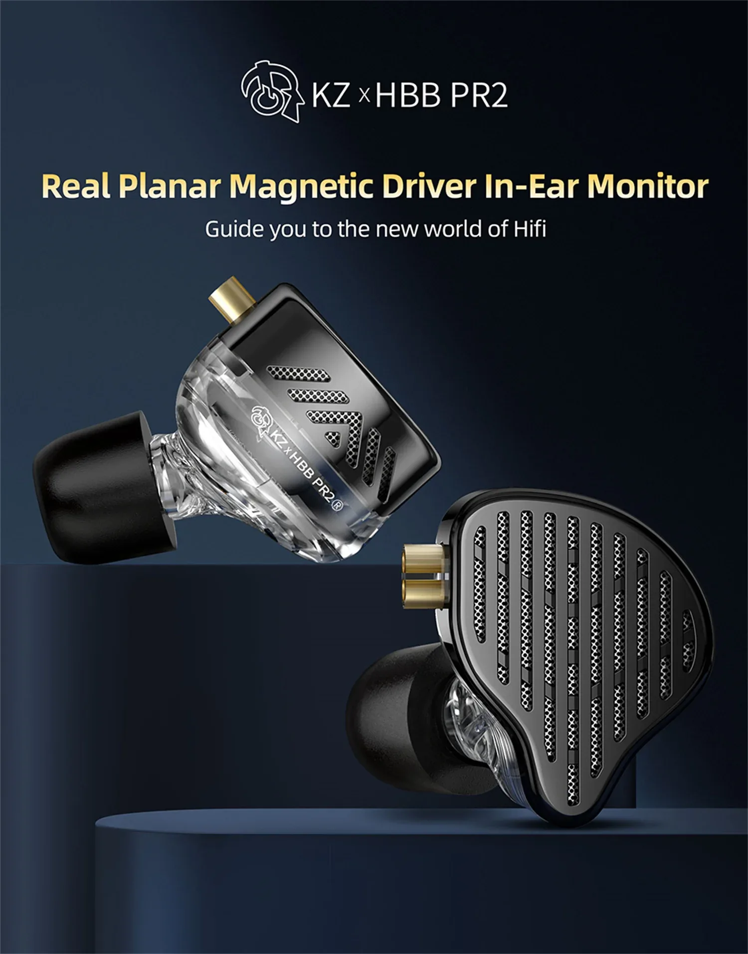 KZ x HBB PR2 Real Planar Magnetic Driver In-Ear Monitor