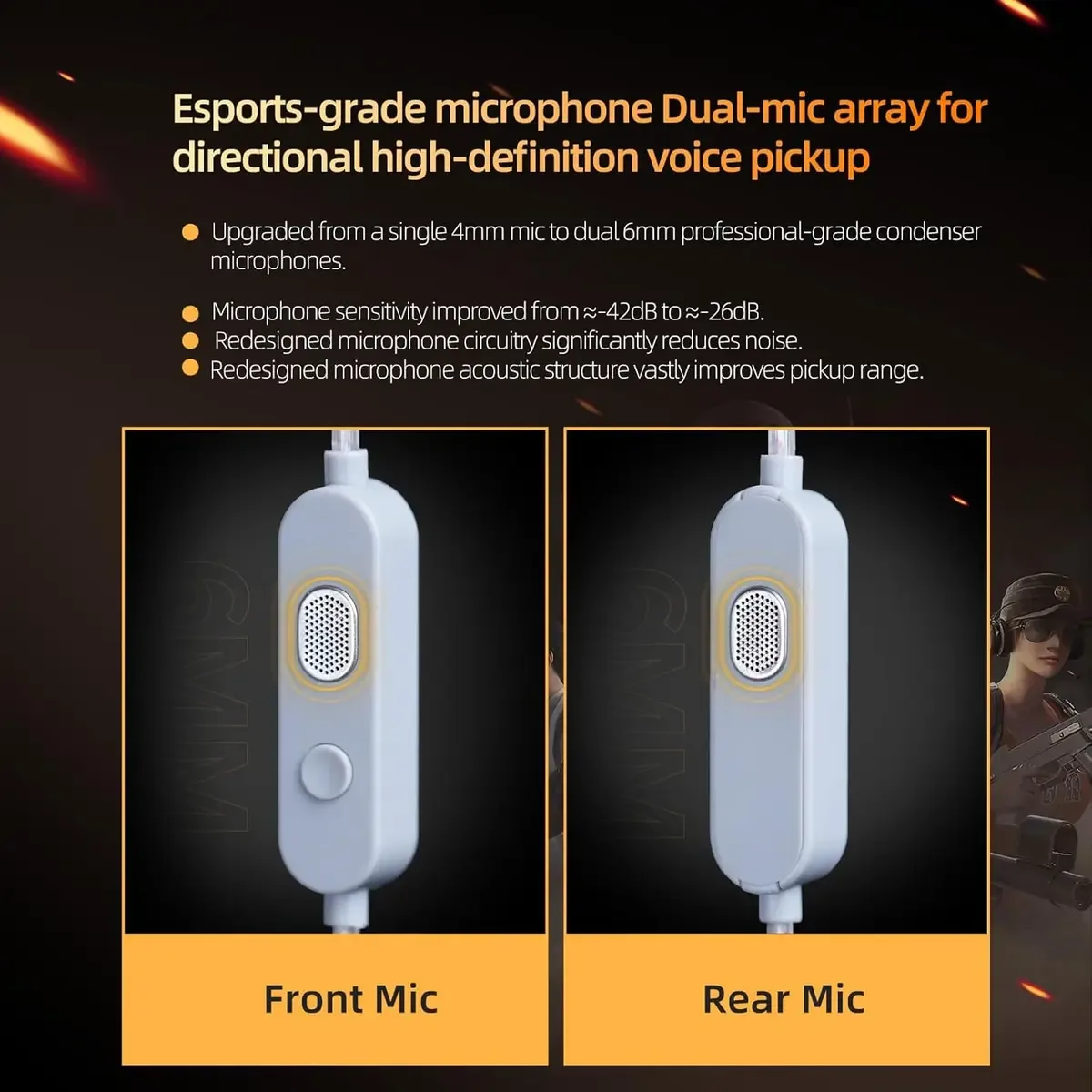 KZ Gale Wired Earbuds with Microphone, HiFi Deep Bass Comfort-Fit Ear Buds for Gaming, Super-Linear Driver IEM for Gamin