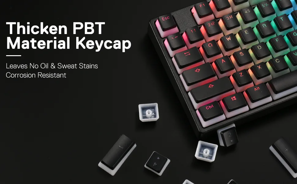 Redragon Scarab A130 Pudding Keycaps – Black