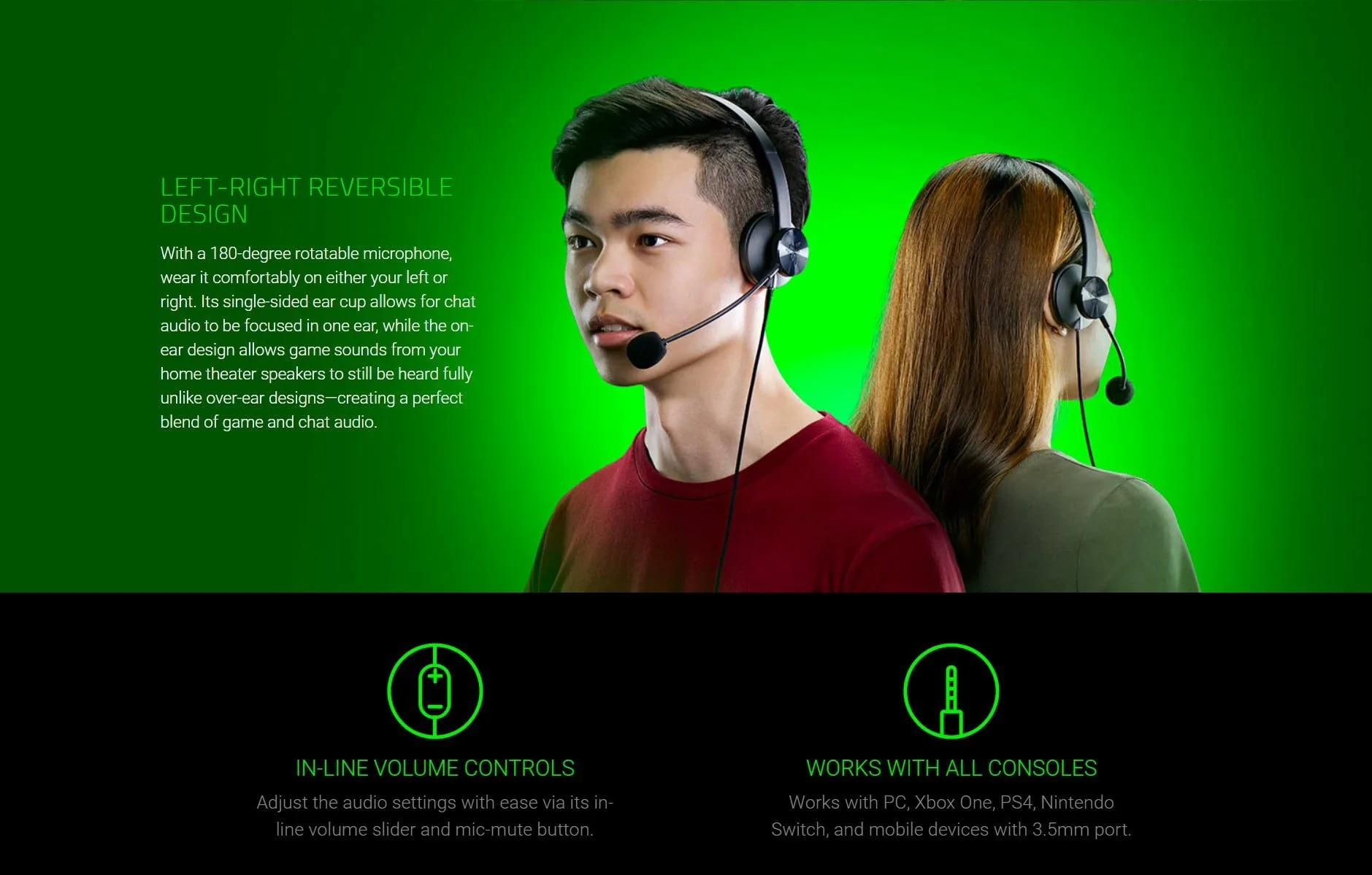 Razer Tetra - Wired Console Chat Headset