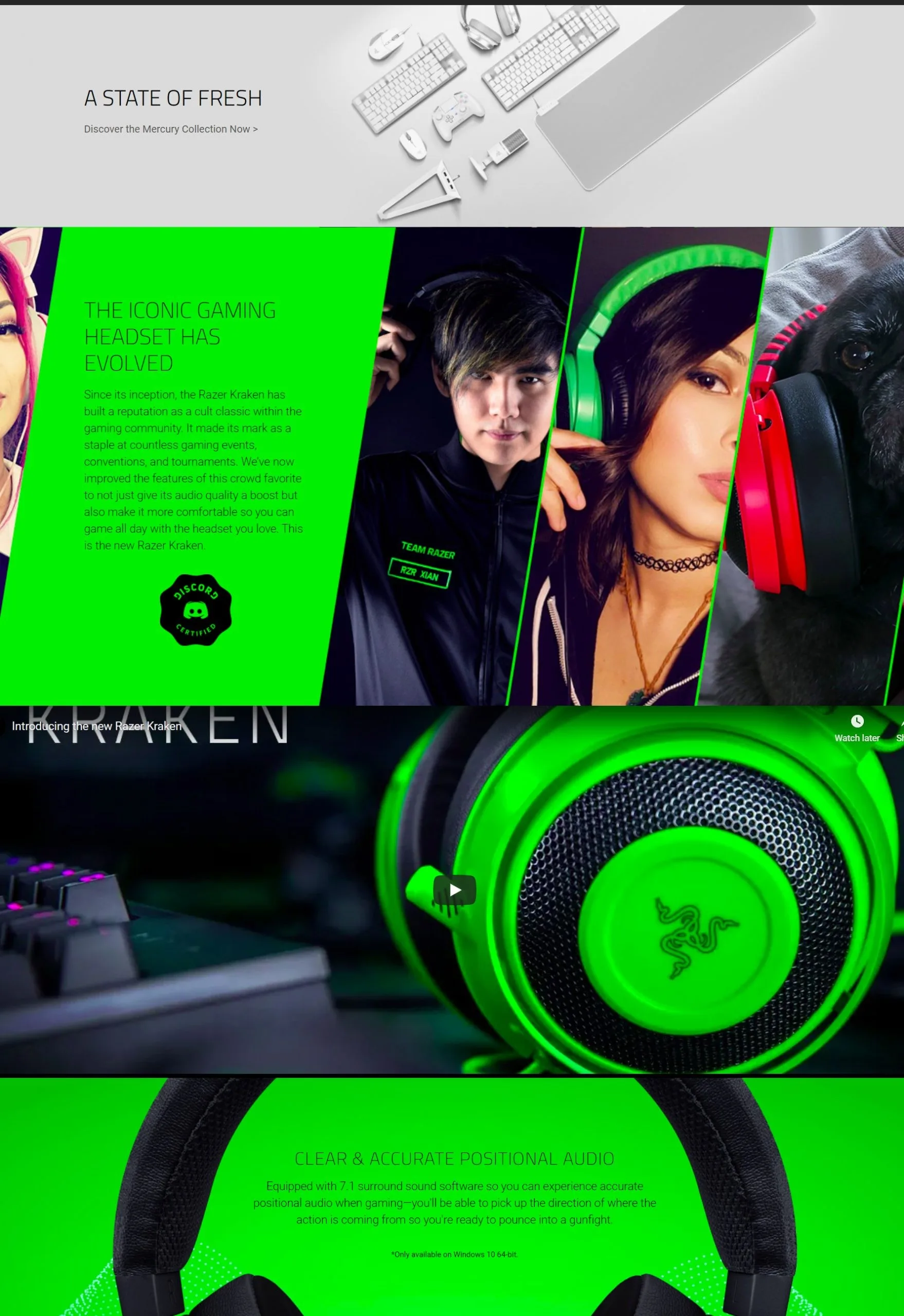 Razer Kraken - Multi-Platform Wired Gaming Headset - Black