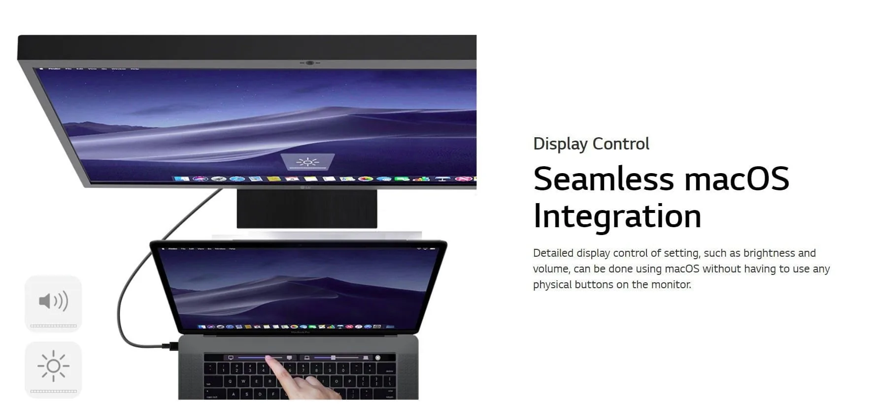 LG 27MD5KL-B 27 Inch UltraFine 5K (5120 x 2880) IPS Display with macOS Compatibility, DCI-P3 99% Color Gamut and Thunder