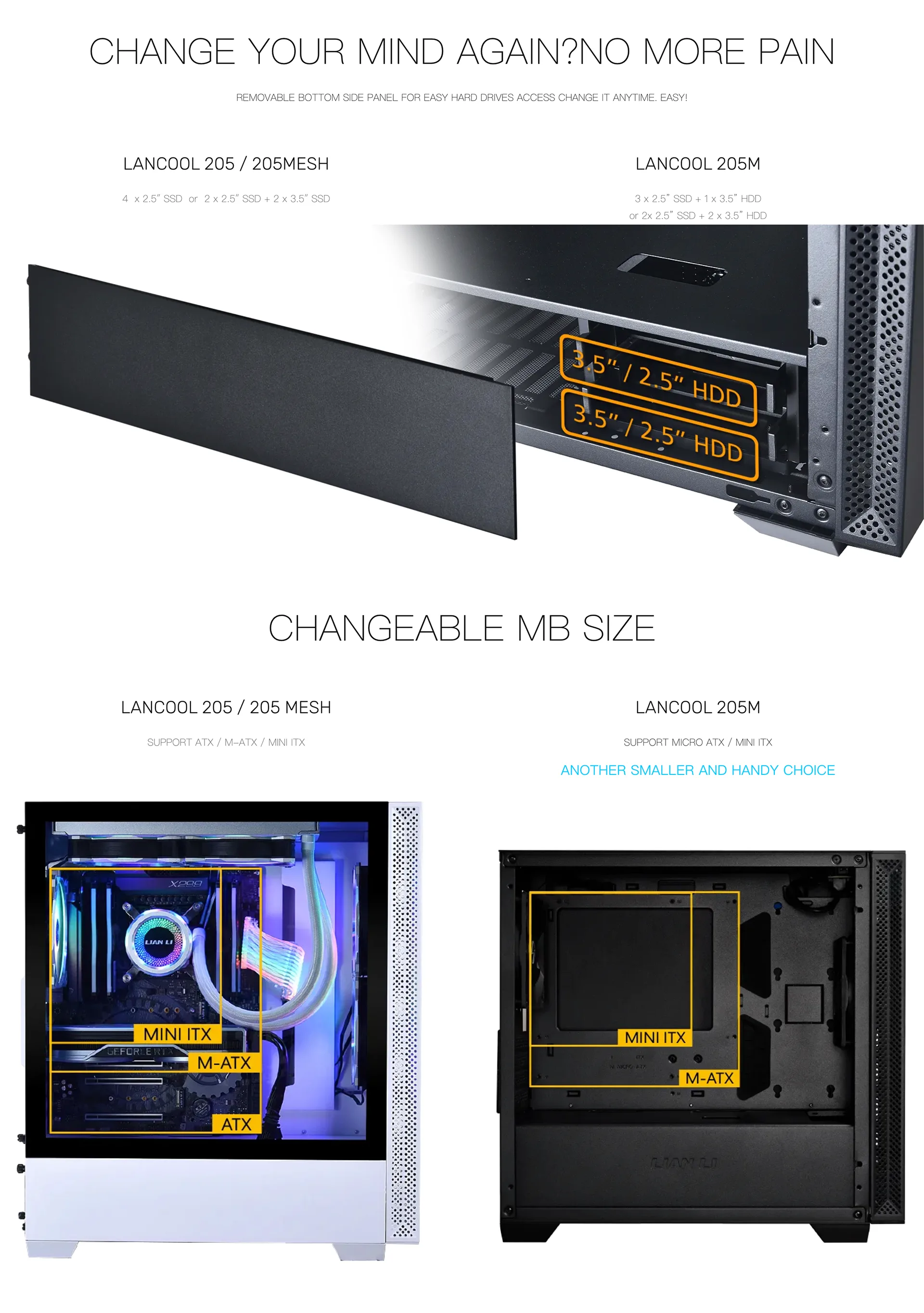 Lian Li LANCOOL 205 Case - Black