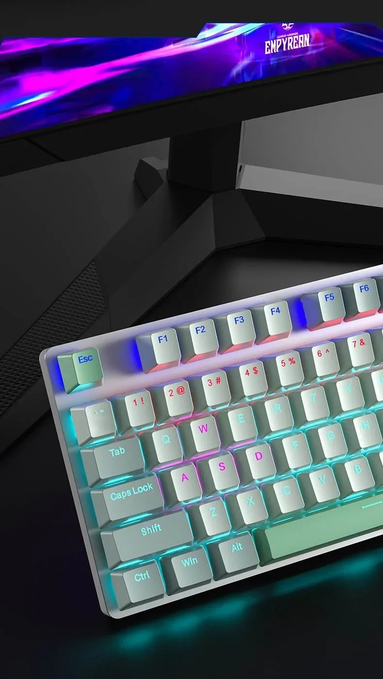 AULA S500 Wired RGB Mechanical Gaming Keyboard Black Red - Blue Switches