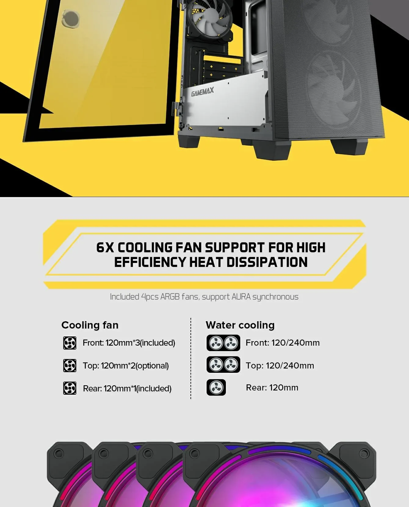 GameMax Aero Mini Mesh Micro-ATX Gaming Case