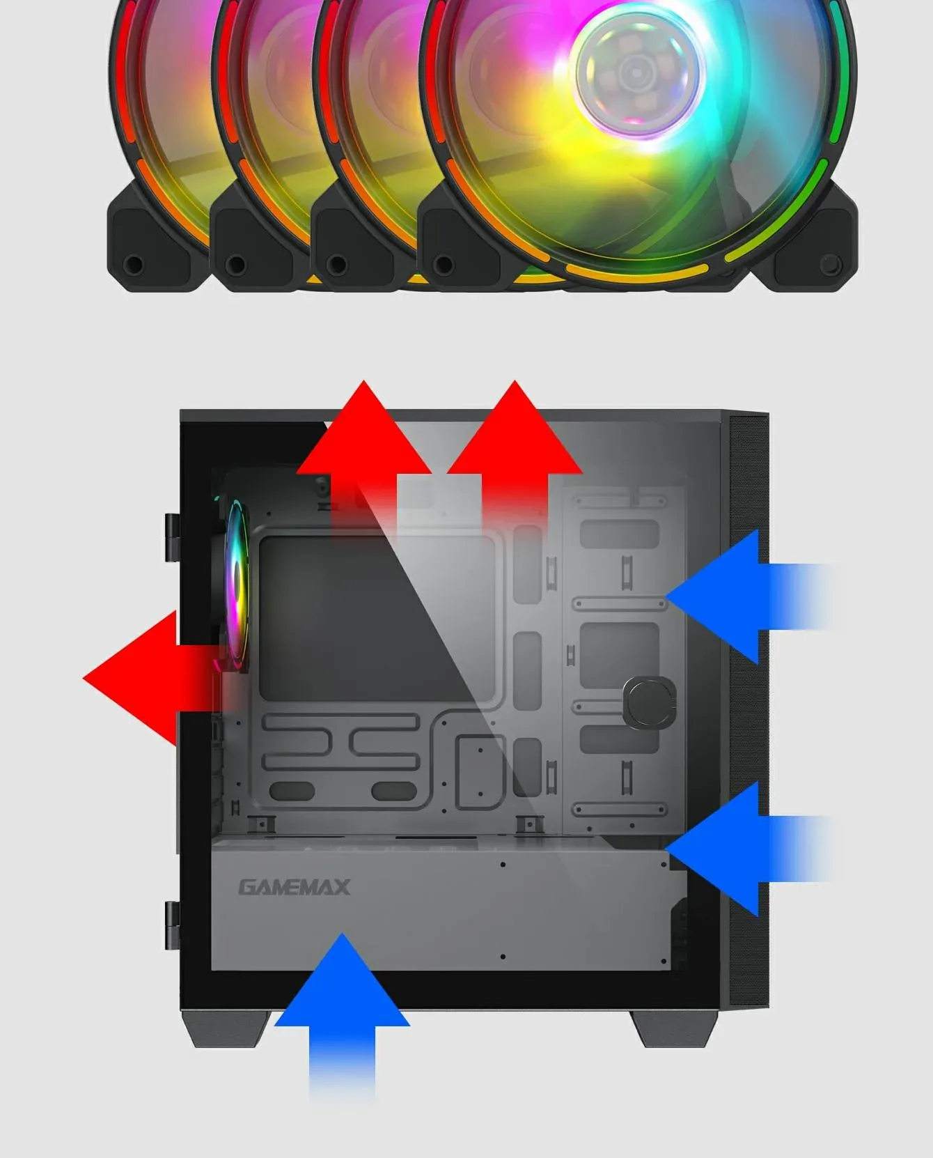 GameMax Aero Mini Mesh Micro-ATX Gaming Case