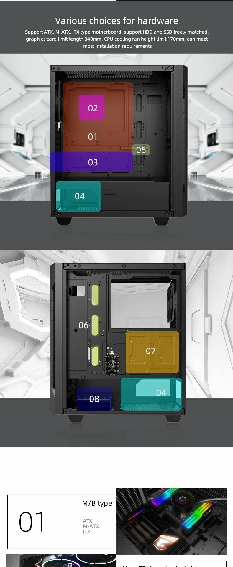 GameMax Fortress TG E-ATX Gaming Case