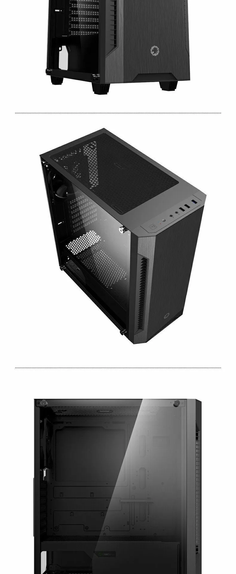 GameMax Fortress TG E-ATX Gaming Case