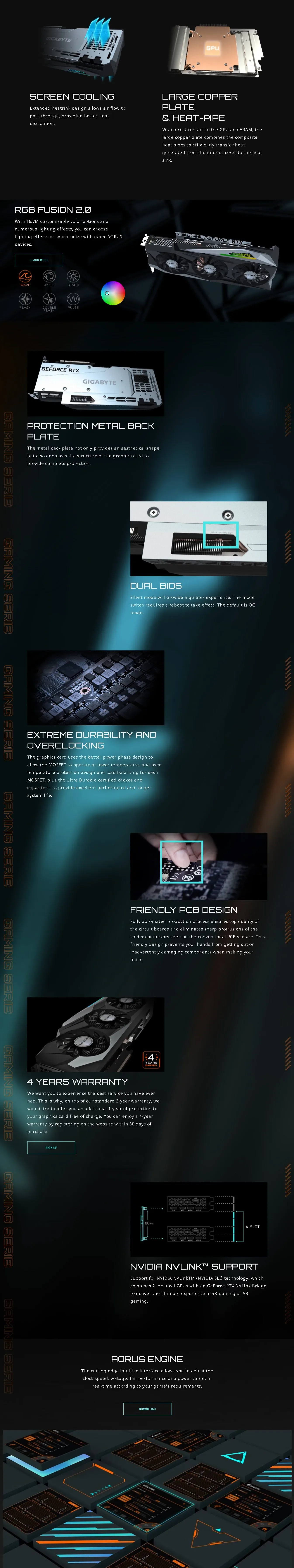 Gigabyte GeForce RTX 3090 GAMING OC 24G HDMI 2.1 PCIe 4.0 Interface IceStorm2.0 Advanced Cooler Graphics Card