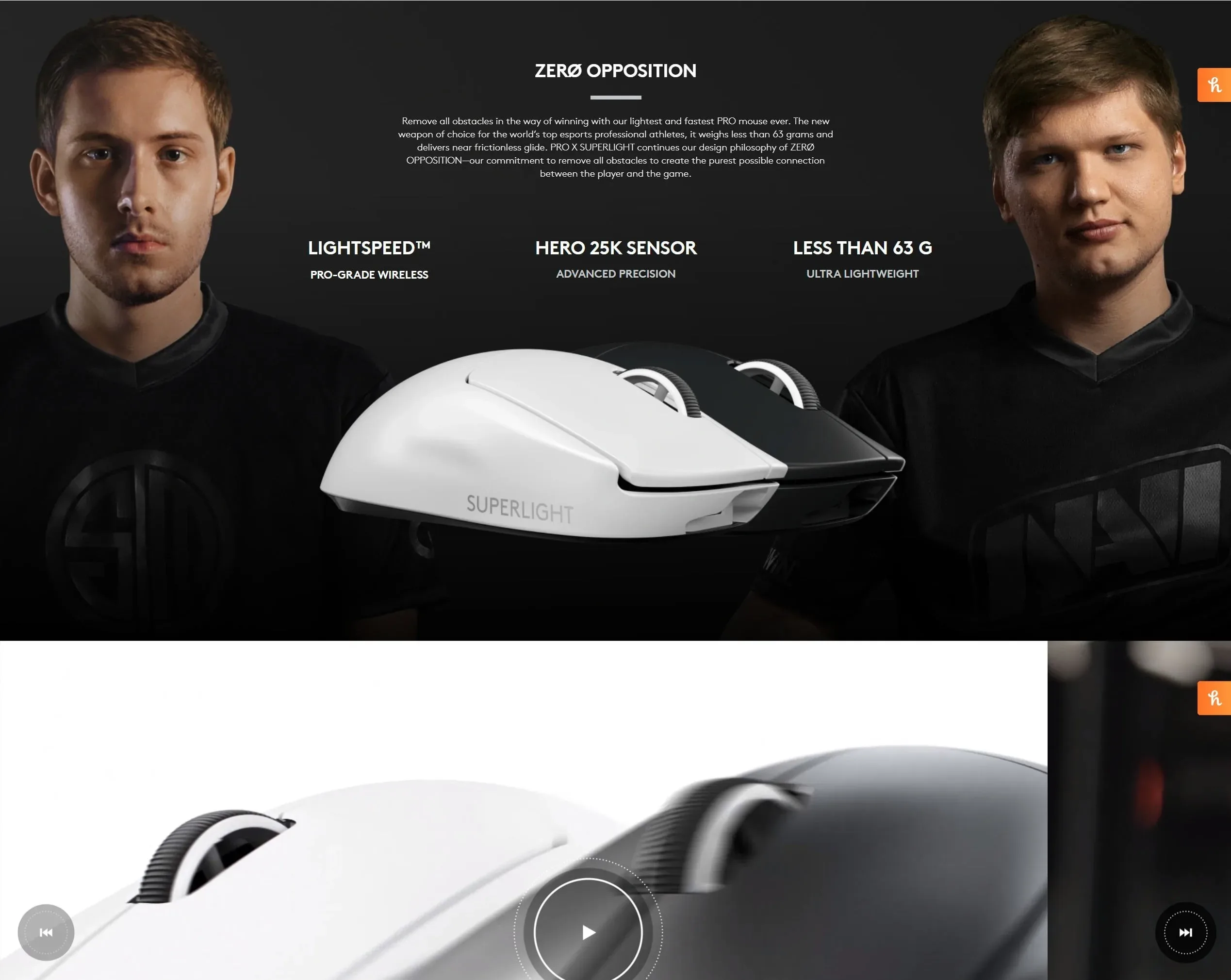 Logitech G PRO X Superlight Wireless Gaming Mouse – White - spec 1 - MegaComputer.pk