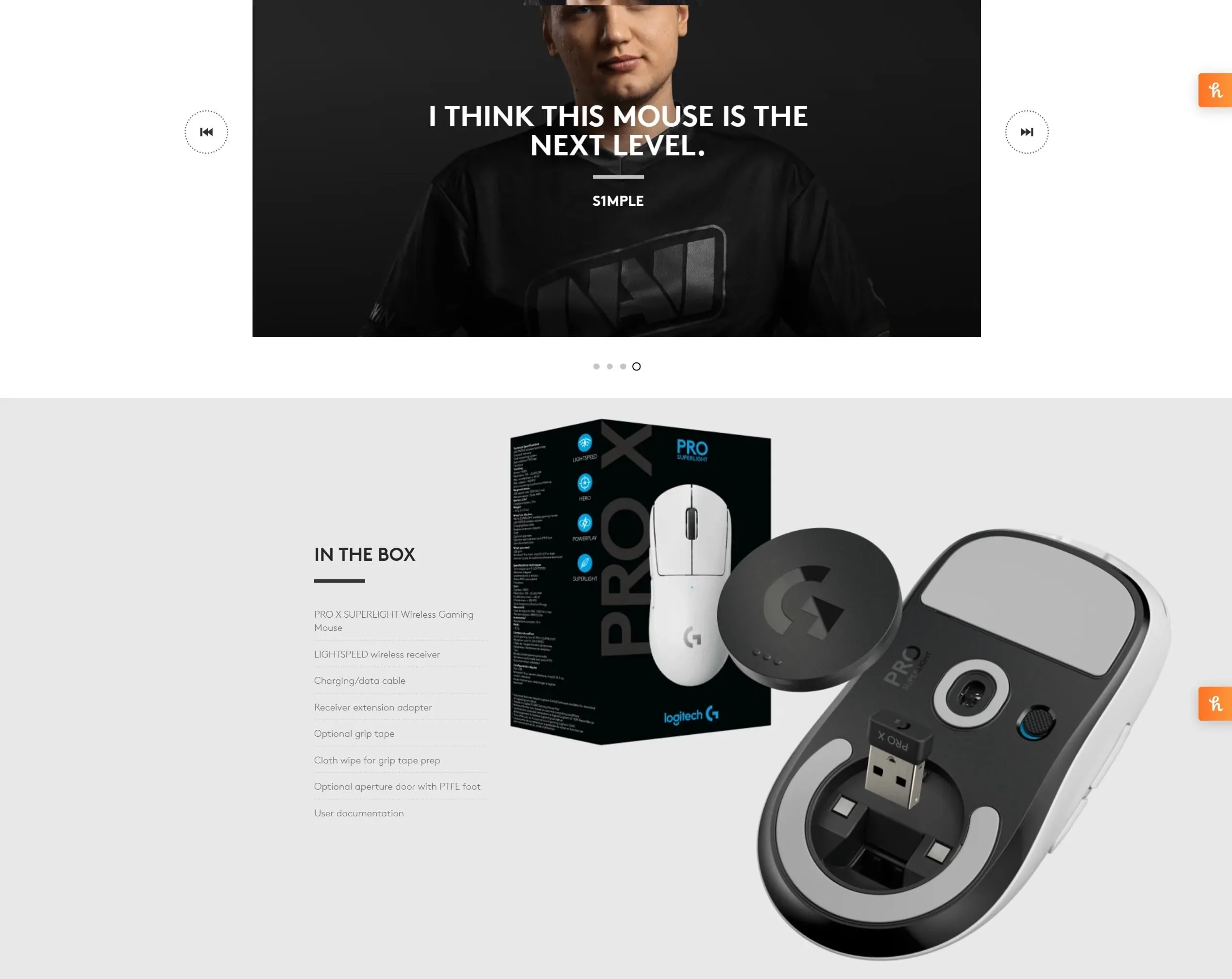 Logitech G PRO X Superlight Wireless Gaming Mouse – White - spec 6 - MegaComputer.pk
