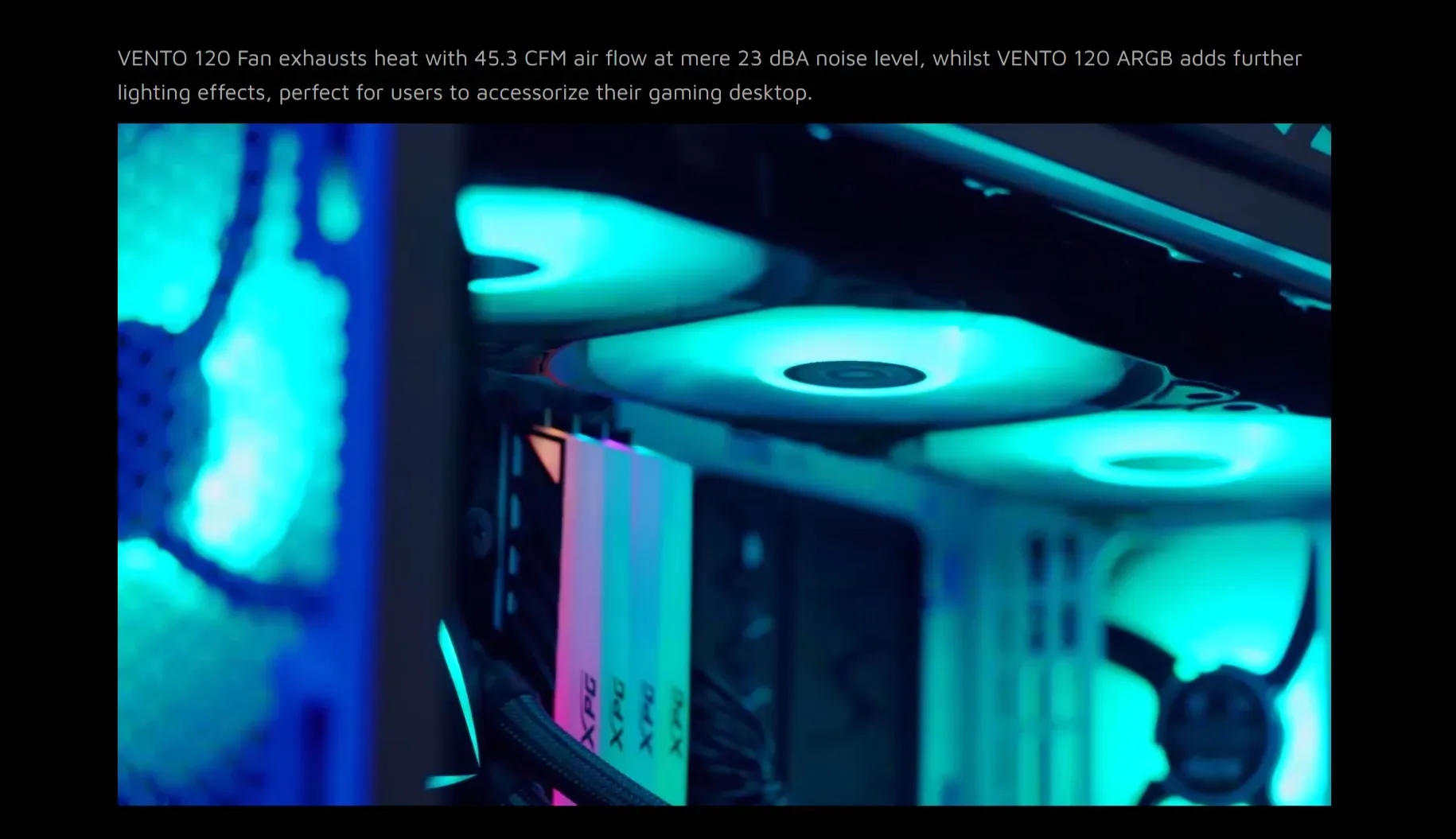 XPG VENTO 120mm Pro Cooling Fan