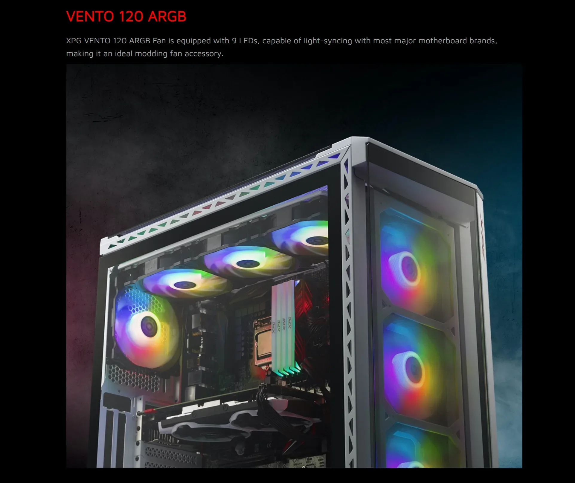XPG VENTO 120mm Pro Cooling Fan