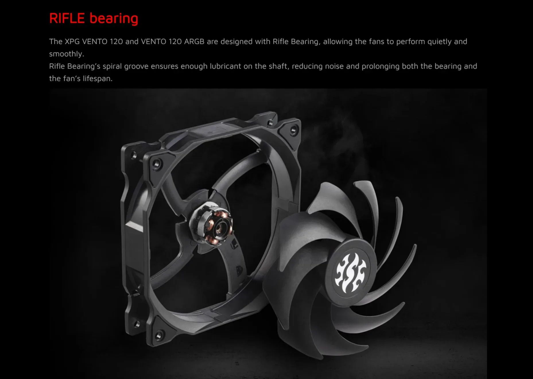 XPG VENTO 120mm Pro Cooling Fan